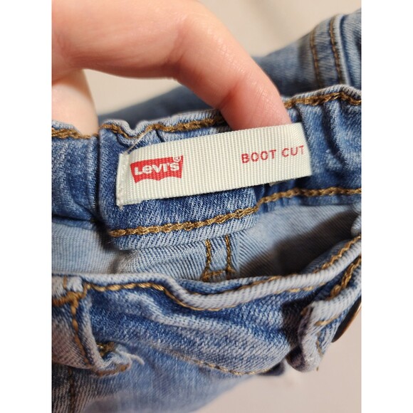 Levis Jeans Girls 8 Blue Jeans Adjustable Denim Bootcut Classic Mid Rise Staple - Picture 10 of 16